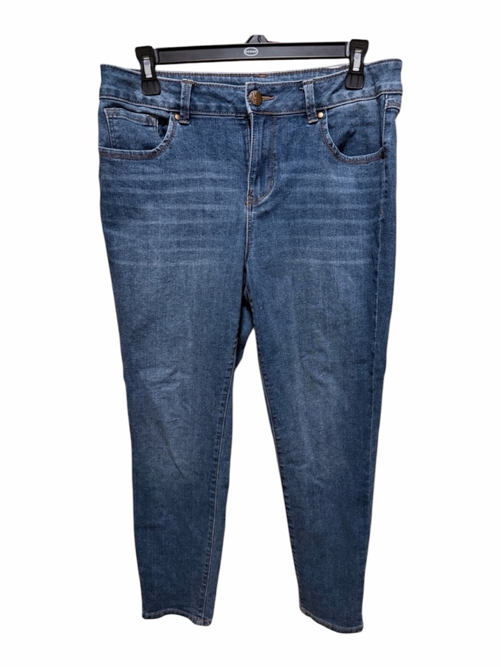 Classic Women's Blue Denim Jeans - Comfortable Everyday Fit